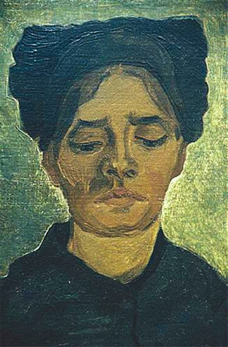 Head Of A Peasant Woman With Dark Cap 7